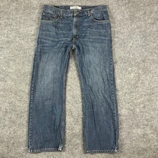 Levi's 557 Jeans Mens 36x30 Blue Relaxed Fit Bootcut Denim Classic Casual