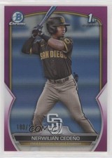 2023 Bowman Chrome Prospects Fuchsia Refractor /199 Nerwilian Cedeno Cedeño 0md