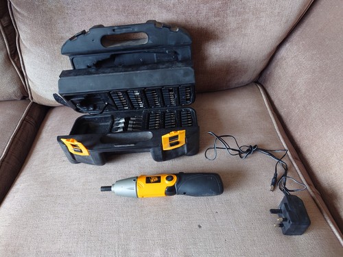 JCB Cordless Screwdriver with Accessories And Power Lead Tested And Working