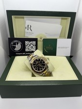 Rolex Daytona 116523 2Tone 18K Yellow Gold Black Dial 07/2025 Rolex Service 