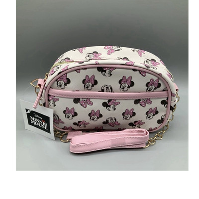 Fast Forward Disney Minnie Mouse Pink Crossbody Bag NWT Hearts Bow