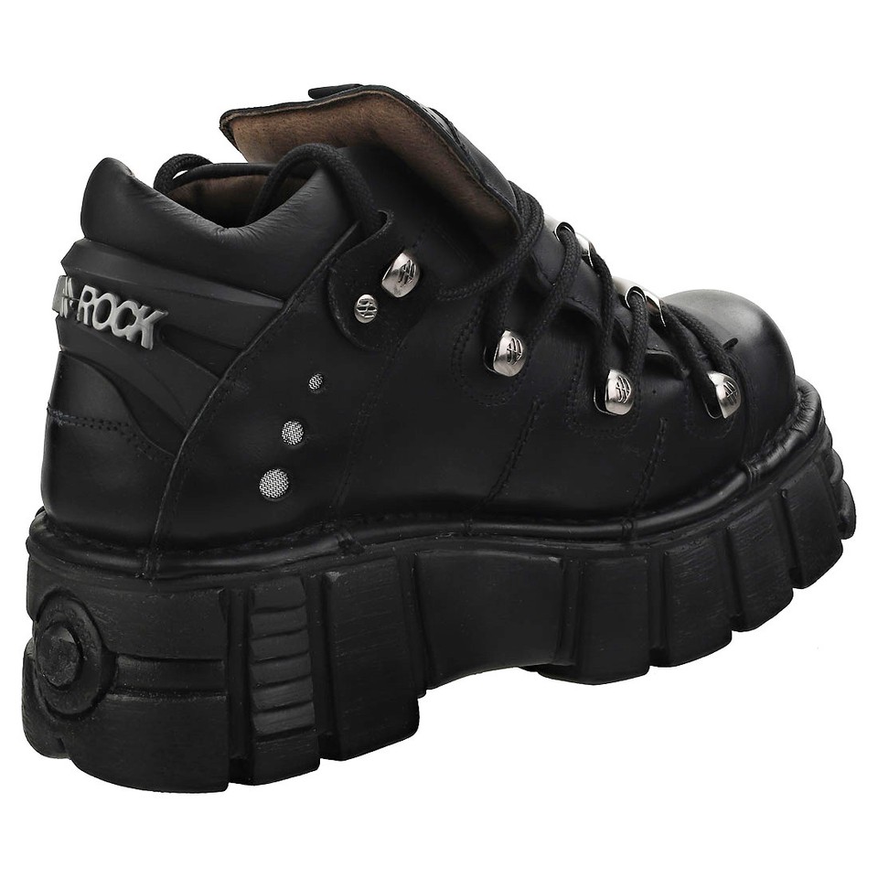 New Rock M106N-S6 Scarpe Platform Unisex – Pelle, Tacco 6cm, Suola Gomma (Taglia 36 EU)