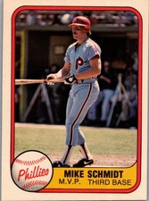 1981 Fleer - Mike Schmidt #5 "M.V.P" on Front