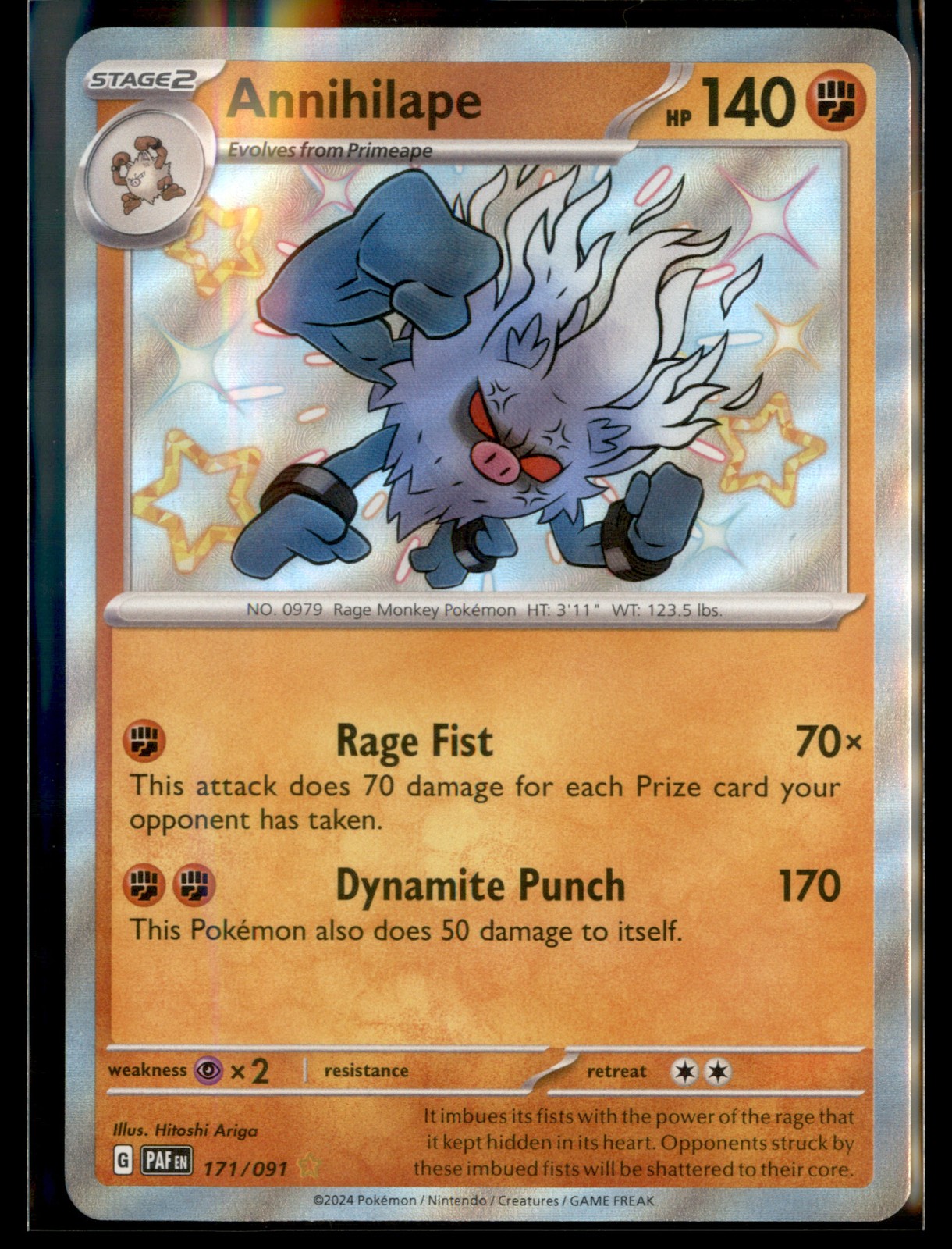Annihilape - Pokémon SV: Paldean Fates 171/091