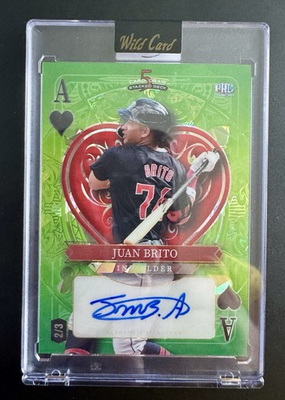 #ad #ad Juan Brito 2024 Green Ace Wild Card Auto 2 3 RC Guardians $8.99