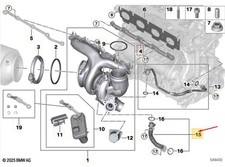 BMW X1 U11 Turbolader Ölrücklaufleitung 11428489608 NEU ORIGINAL
