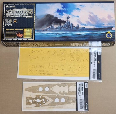Flyhawk 1 700 British Navy Battleship Hood 1941 Deluxe Edition Wooden Deck Paint