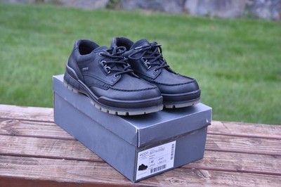 Ecco Track 25 Black boots, low, men's, size 42, new with box