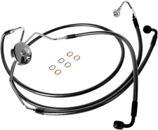 Magnum Designer Series Front Lower Brake Line Kit Black Pearl 47010
