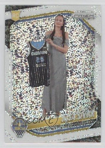 2025 Panini Prizm WNBA White Sparkle Prizm Ajsa Sivka #85 Rookie RC 03ox
