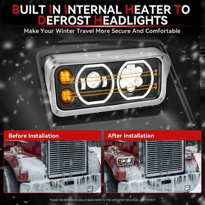 Buy 03-08 TOYOTA COROLLA CCFL HALO PROJECTOR HEADLIGHT LAMP JDM BLACK Left Right Set I453559