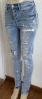 PURPLE BRAND PAINT SPLATTERED DISTRESSED Light Indigo JEANS P001 Skinny Sz 31 — photo 5