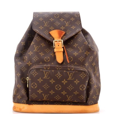 Louis Vuitton Vintage Montsouris Backpack Monogram Canvas GM