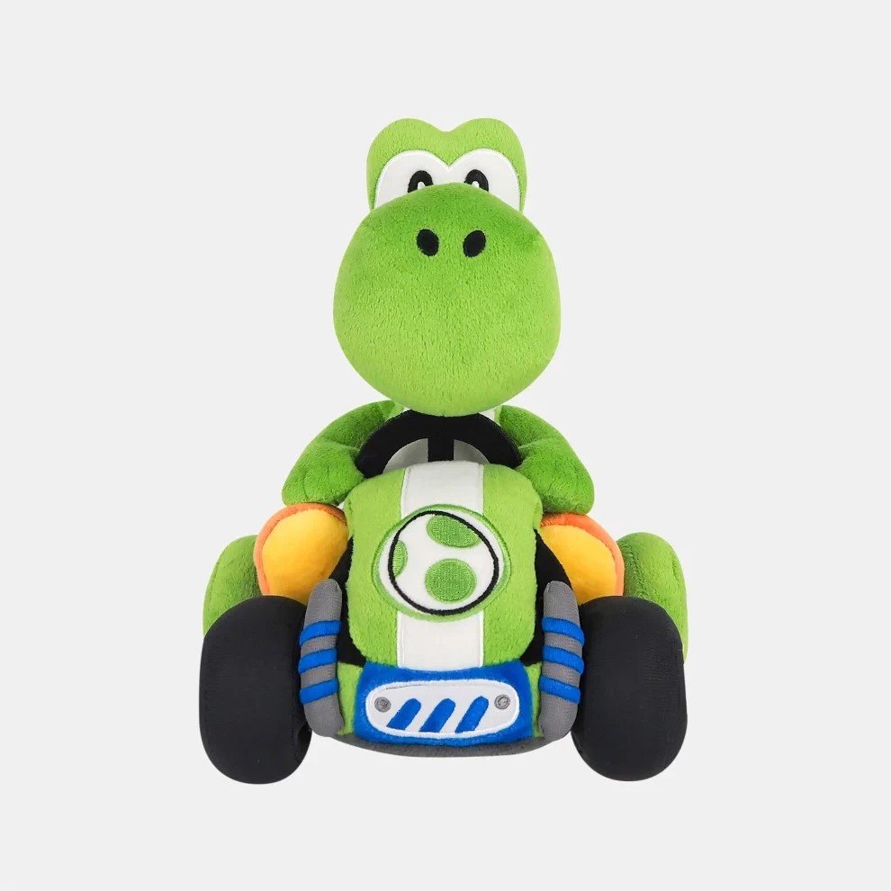 Official Little Buddy Super Mario Mario Kart World Yoshi Plush 9