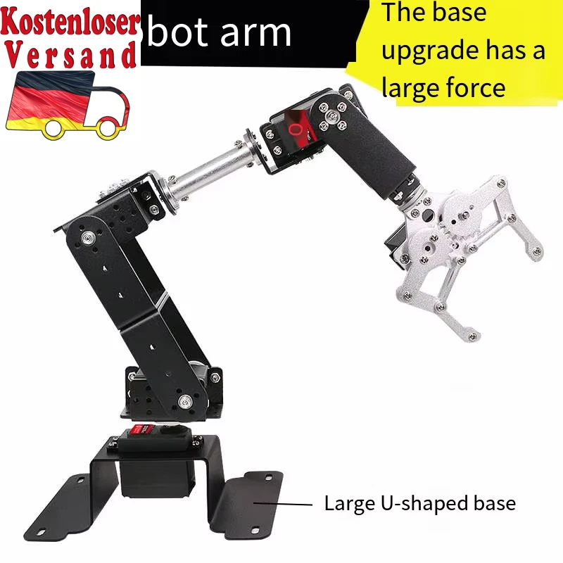 6 DOF Robot Manipulator MG996 Metal Alloy Mechanical Arm Clamp Claw Kit for Ardu - Bild 4 von 4