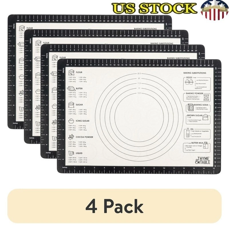 Silicone Baking Mat Nonstick Double Sided Heat Resistant Easy Clean Baking Tool