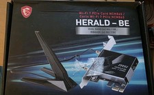 MSI HERALD-BE Wi-Fi 7 MAX PCIe Wireless Adapter Card Bluetooth 5.4 824142377352