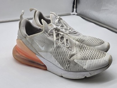 Nike Air Max 270 Shoes Mens Size 12.5 White Mesh Damaged Sneakers AH8050-103