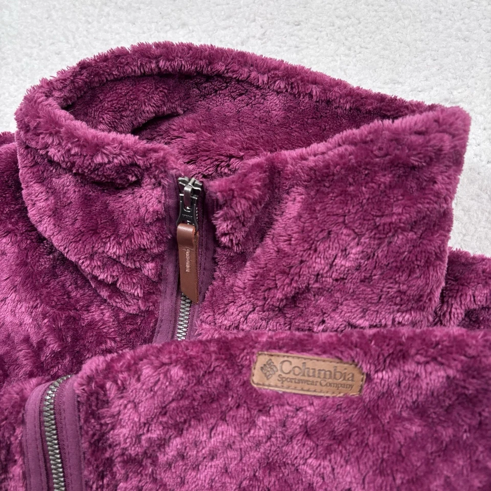Женская флисовая куртка на молнии Columbia XL Fire Side II Sherpa Fuchsia 1819791 - Изображение 4 из 4