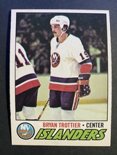 1977-78 O-Pee-Chee Hockey Bryan Trottier New York Islanders Rookie Card #105. rookie card picture
