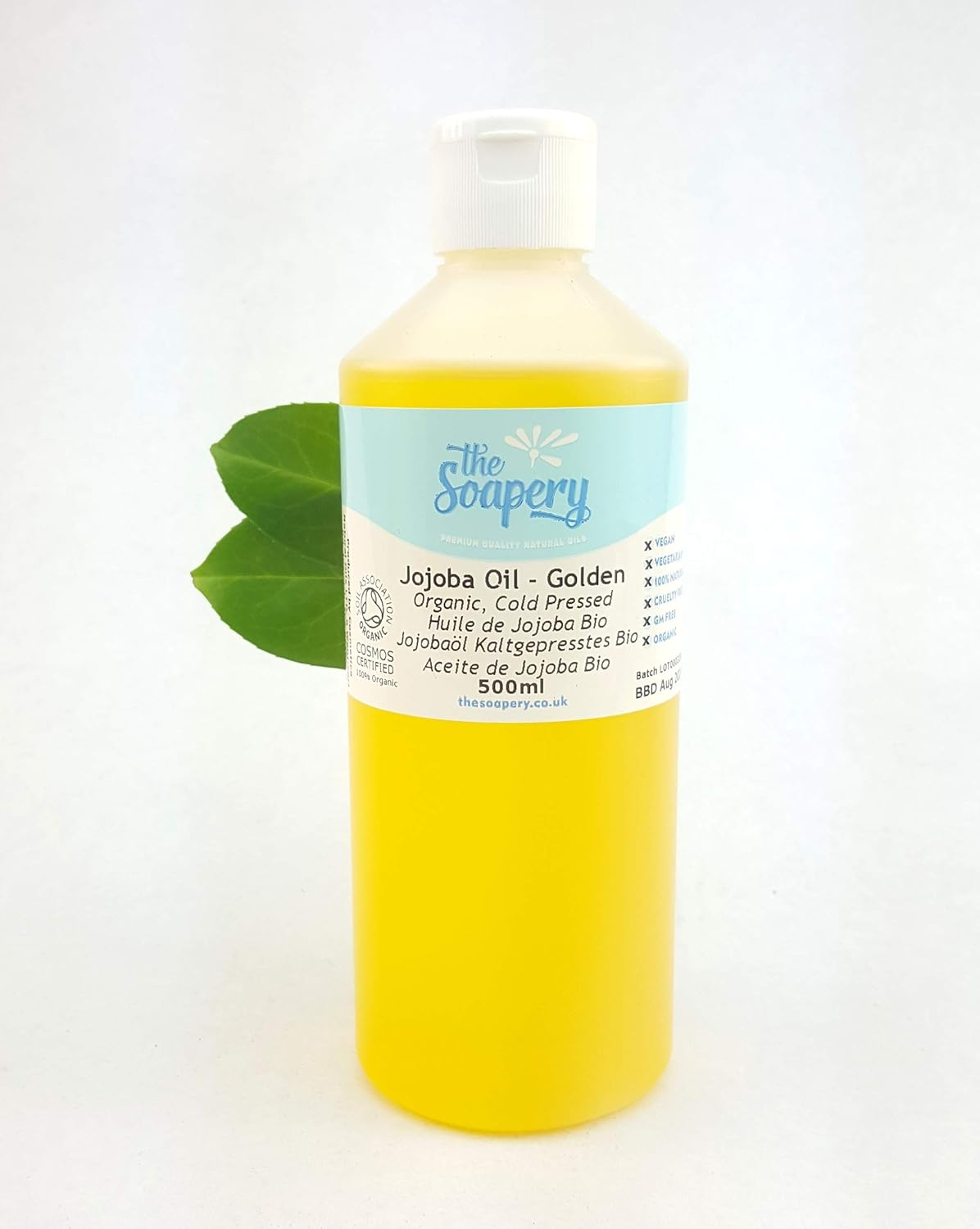 Jojoba Oil Organic Cold Pressed 500Ml - 100% Pure