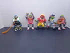 Vintage TMNT Sewer Sports All Stars Teenage Mutant Ninja Turtles 1991 Set of 5