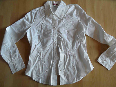 XX by MEXX schöne Stretchbluse weiß Gr. 42 NEU ZC