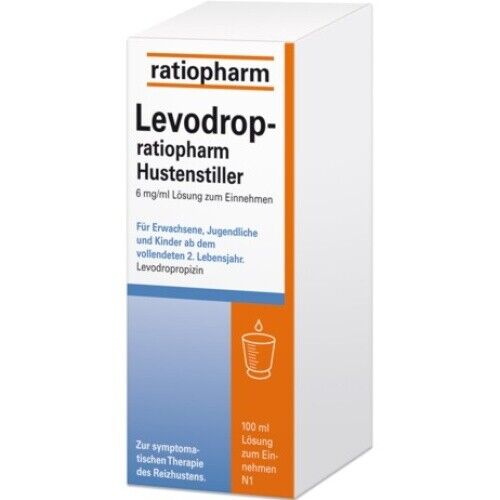 Levodrop ratiopharm Hustenstiller 100ml zum Einnehmen bei Reizhusten 18379052 - Bild 1 von 1