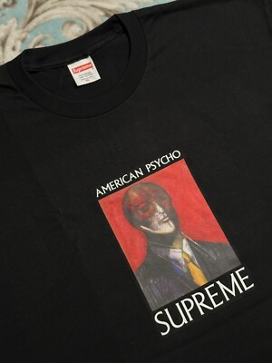 Supreme American PsychoTee BlackLサイズtシャツ SUPREME AMERICAN PSYCHO TEE (BLACK) (XL) FW23 BANDANA CAMO