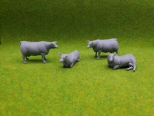 28mm Cattle Cows Farm Tabletop Wargame 3D Print Eskice Miniatures