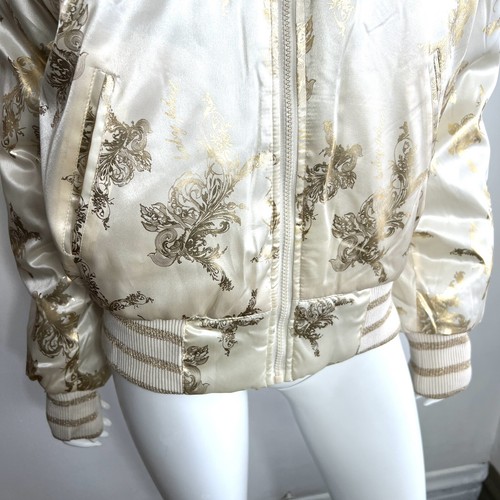 Baby Phat Jacket 2XL Vintage Y2K Zip Up White Gold Womens New NWT - Picture 5 of 15