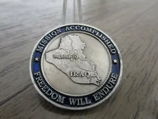 Operation Iraqi Freedom Mission Accomplished Challenge Coin 964D