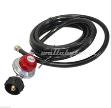 New Adjustable Propane Gas Regulator BBQ Grill Burner Wok Fryer w/ 12 FT Hose