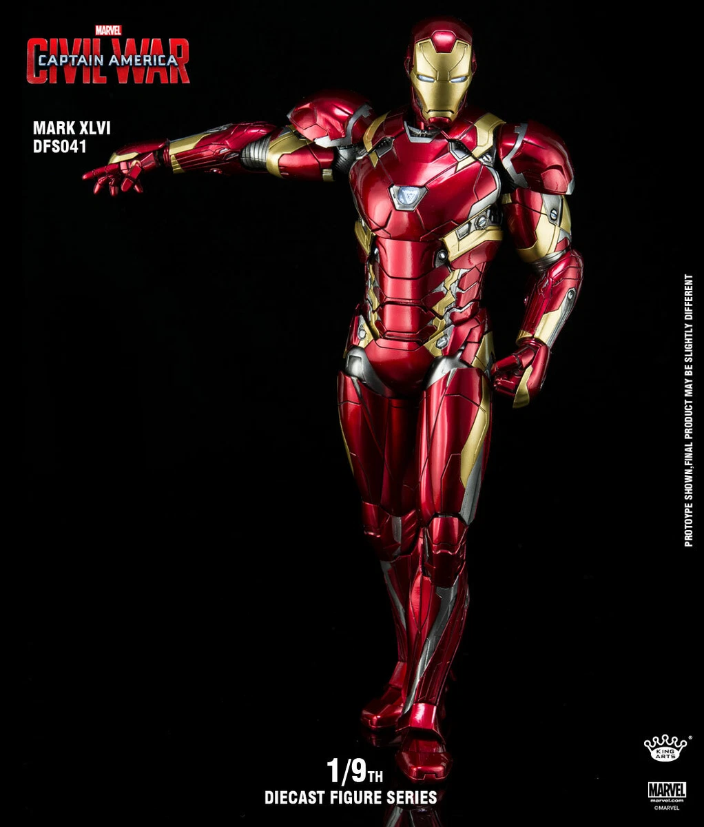 King Arts Marvel 1/9 Diecast Figure Series DFS041 CivilWar Iron