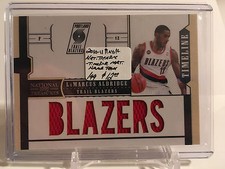 2010-11 National Treasures Timeline Material TEAM #25 LaMarcus Aldridge 91/99