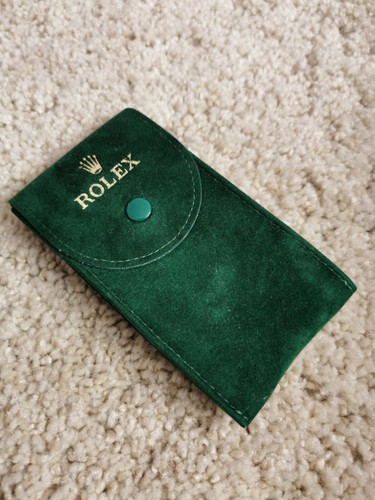ROLEX GREEN VELVEt TRAVEL BAg POUCH | eBay