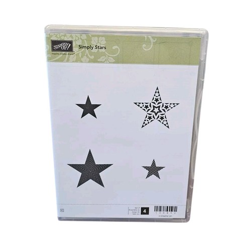 Stampin' Up! SIMPLY STARS Unmounted Rubber Stamps Texas American July 4 Unused