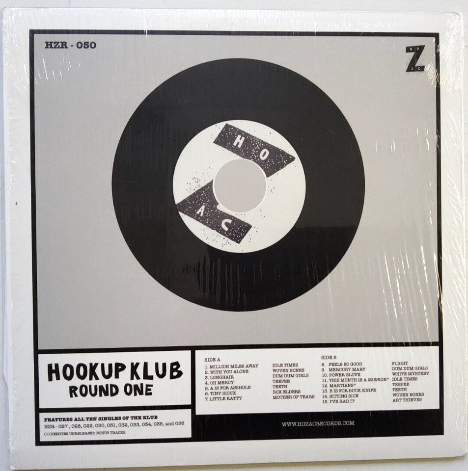 Various – HoZac Hookup Klub Round One 2010 Compilation LP Album vinyl record nm - Image 2 of 2