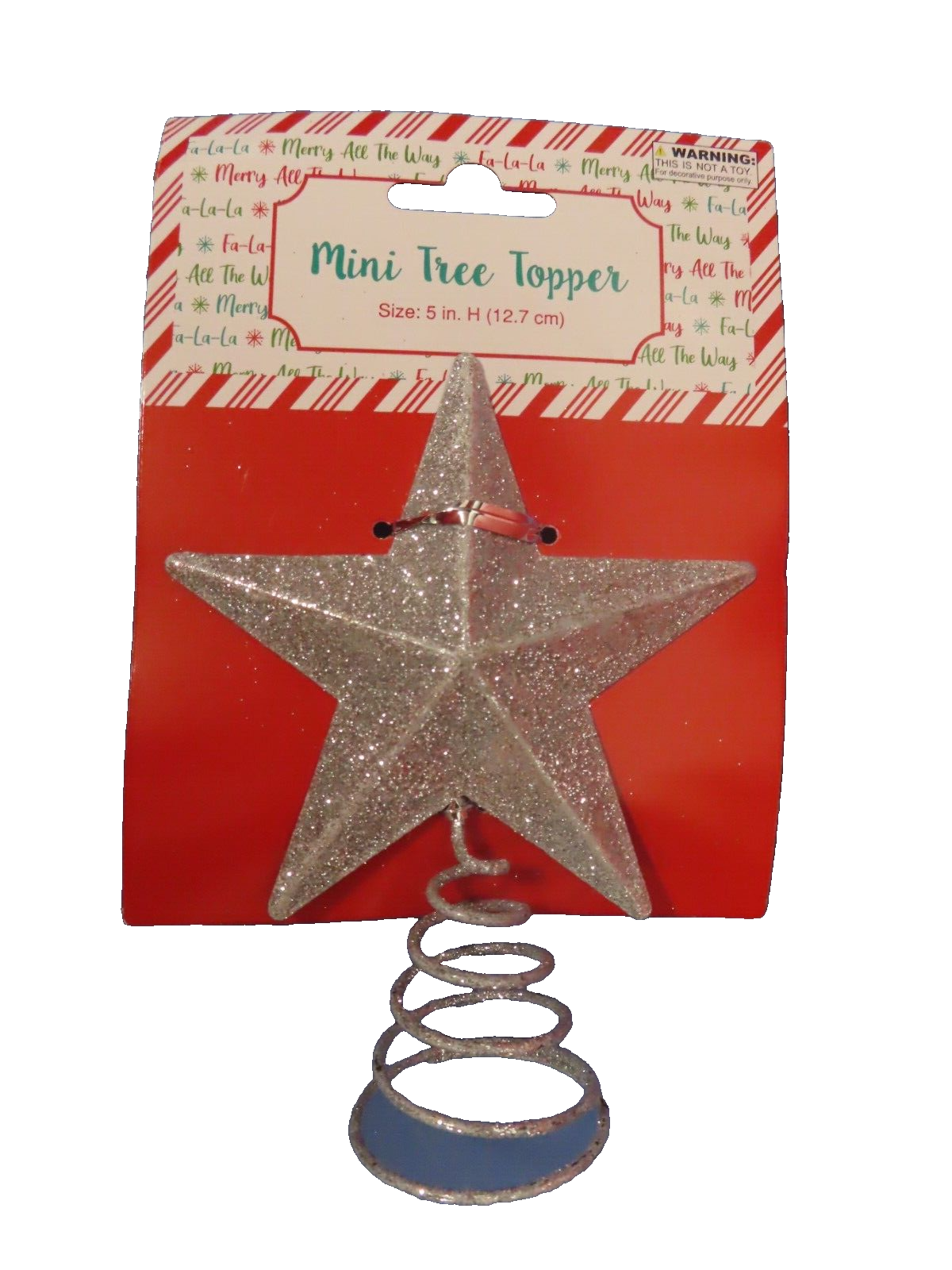 Mini Christmas Tree Topper Star 5" High Silver NEW eBay