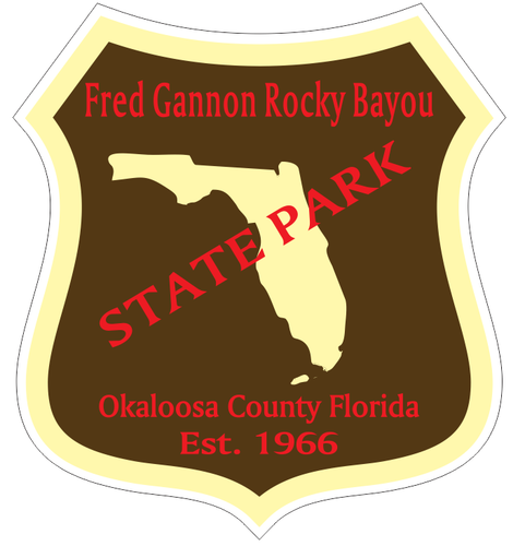 Fred Gannon Rocky Bayou Florida State Park Sticker Decal - Foto 1 di 3