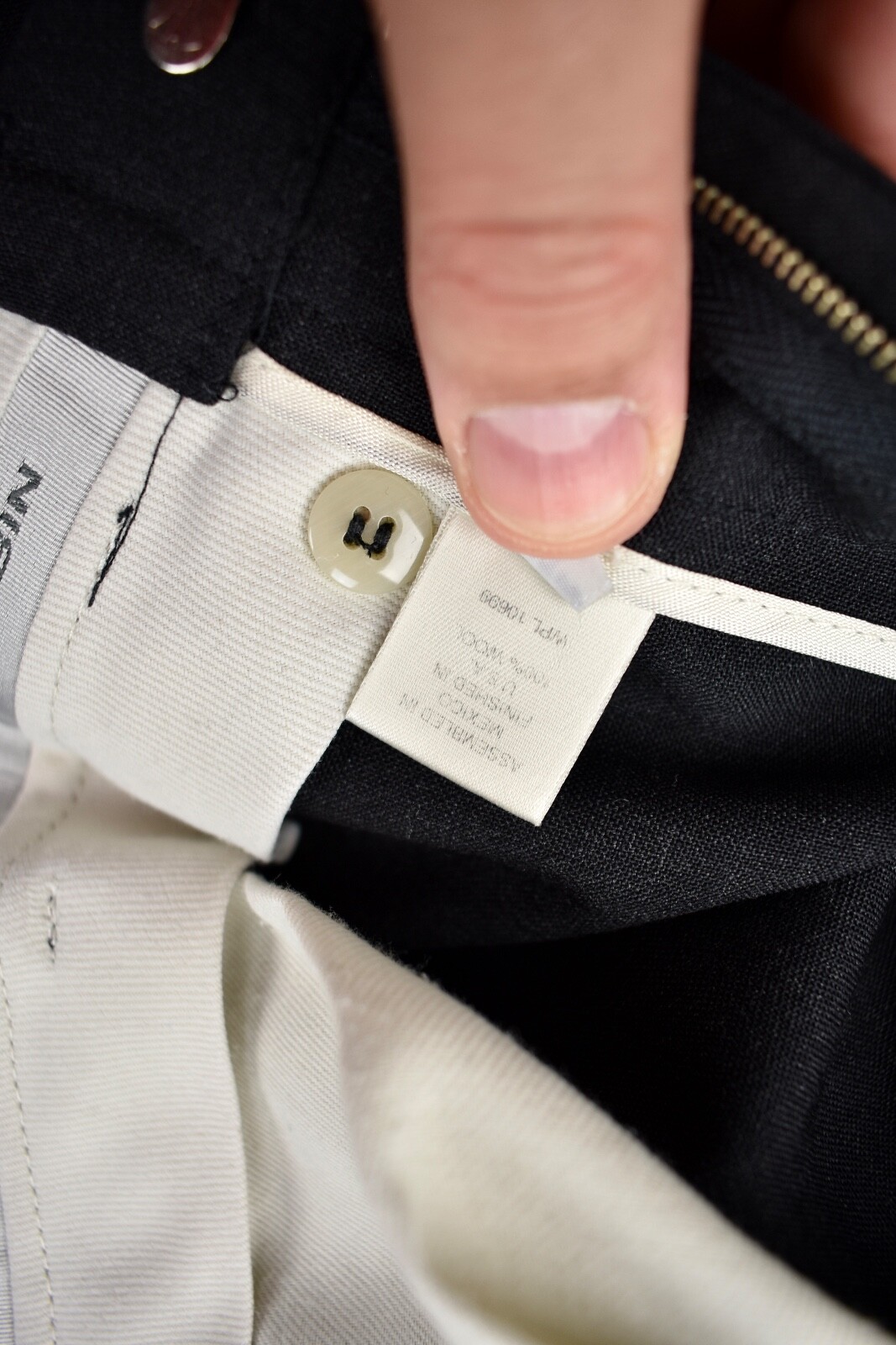 Corbin Artisan Worsted Solid Dark Gray Wool Dress… - image 8