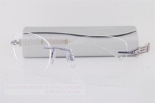 New CHARMANT Eyeglass Frames Titanium Line Art XL 2179 VO Violet Rimless 54mm