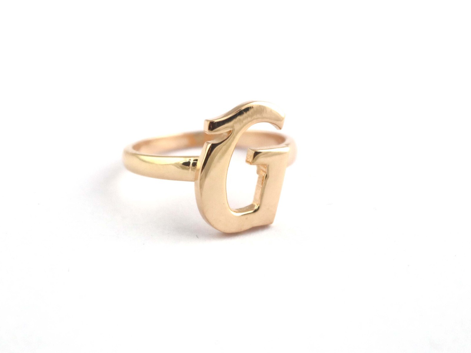 925 Sterling Silver Letter G Ring- Handmade Alphabet Custom Ring Gift For Her