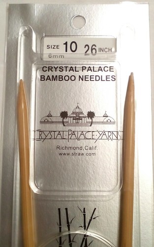 Crystal Palace Circular Bamboo Knitting Needles NIP 26" Size US 10 6mm Japan - Picture 2 of 4