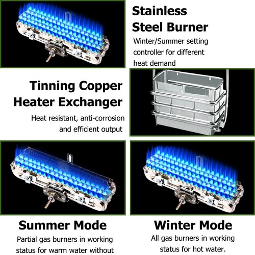 CAMPLUX Instant Gas Hot Water System Heater Portable Shower LPG Caravan