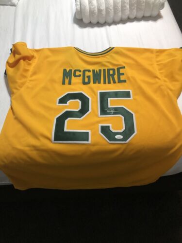 mark mcgwire Signed Oakland Athletics Jersey The Real Auto  - Afbeelding 1 van 5