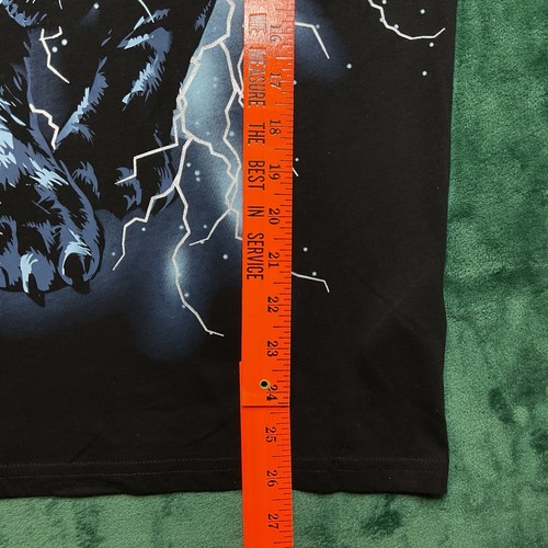 GUESS Los Angeles Men’s Short Sleeve T-Shirt Size SMALL Black w/Blue, Silver NEW - Picture 10 of 12