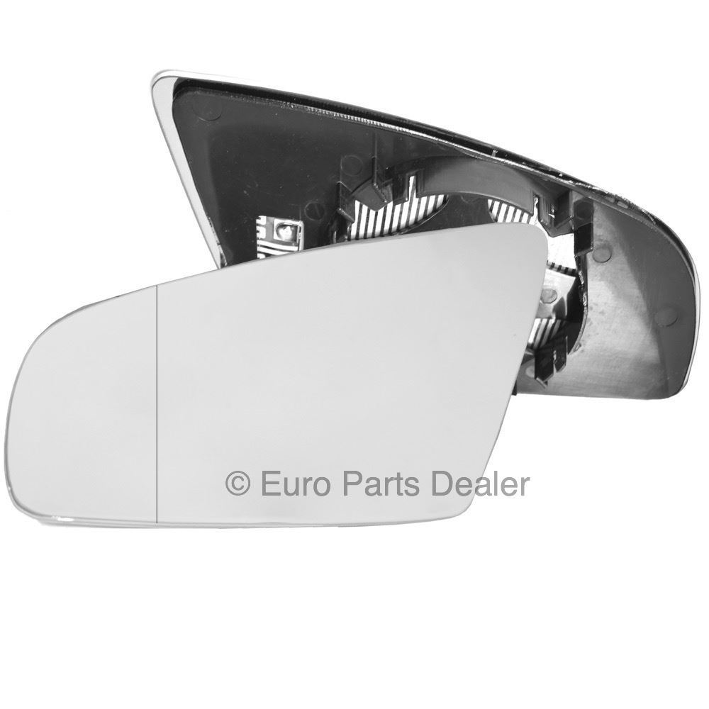 Wing mirror glass for Audi A4 01-08 Left Passenger side Aspherical Electric