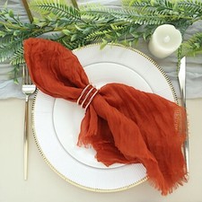 10 Gauze Cheesecloth Cotton Dinner Napkins Wedding Reception Party Decorations
