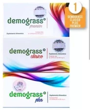 3 Pack DEMOGRASS  clasic, plus premier SUPPLEMENTS 90 CAPS Total 500mg Exp 2026
